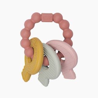 Teething Toy Keychain - Pink