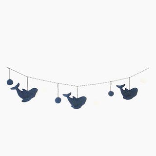 Whales Felt Garland
