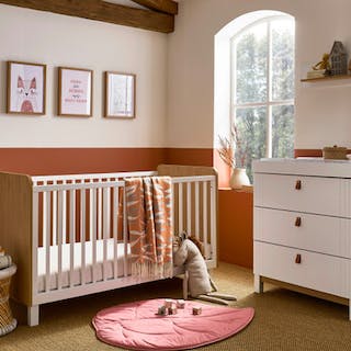 Rafi 2 Piece Furniture Set - Oak & White