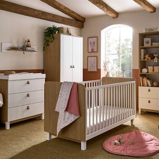 Rafi 4 Piece Furniture Set - Oak & White