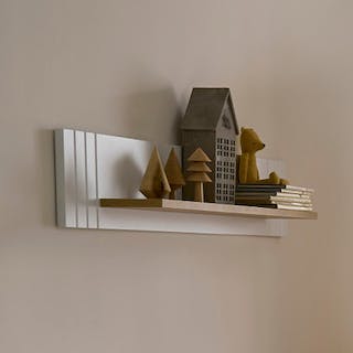 Rafi Shelf - Oak & White