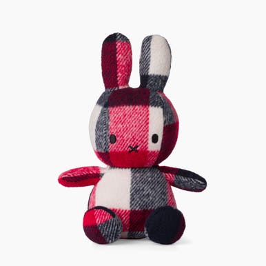 Miffy Blue and Red Check - Small (23cm)