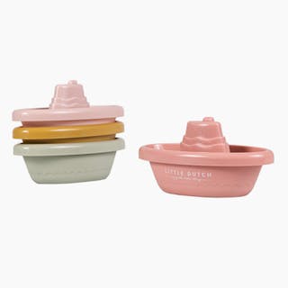 Stackable Bath Boats - Pink