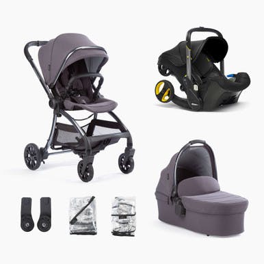 Aylo Stroller 6 Piece Bundle & Doona Infant Car Seat - Dark Slate