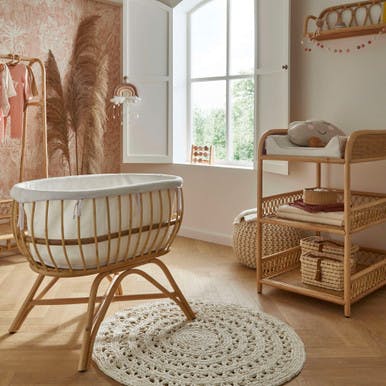 Aria 2 Piece Nursery Furniture Set - Rattan