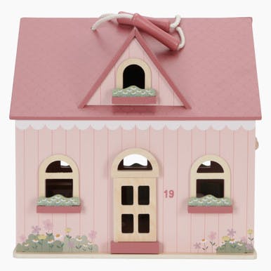 Wooden Dolls House - Portable